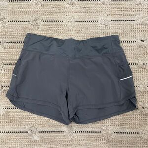 Athleta Ready Set Go Shorts Running Lined Gray Women Medium